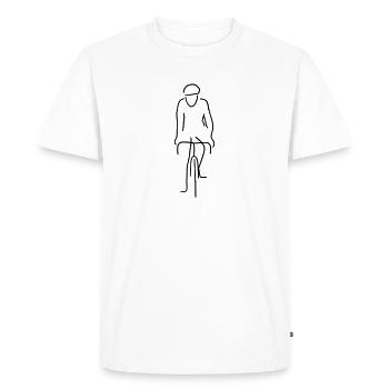 bike - Männer Premium Bio T-Shirt - Weiß - Vorne - Nico (187cm)