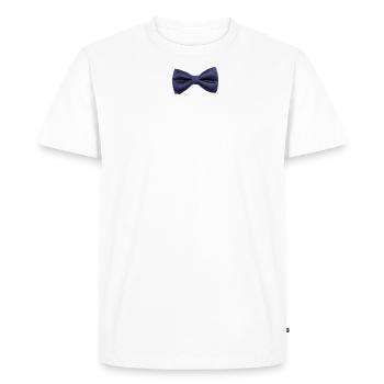 noeud papillon classe - T-shirt Premium bio Homme - blanc - Devant - Nico (187cm)