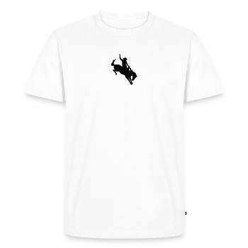 Un cowboy au rodéo - T-shirt Premium bio Homme - blanc - Devant - Nico (187cm)