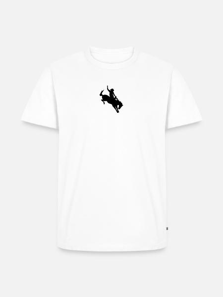 Cowboy beim Rodeo - Männer Premium Bio T-Shirt - Weiß