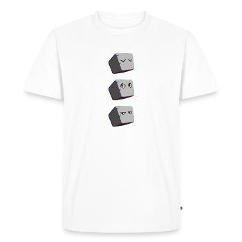 Stone - T-shirt Premium bio Homme - blanc - Devant - Nico (187cm)