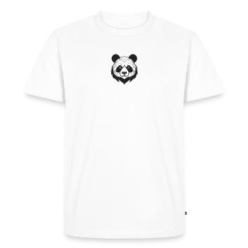 Panda illustration in black and white - Men's Premium Organic T-Shirt - white - Front - Nico (187cm)
