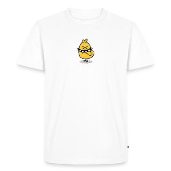 Chick Rock - Le poussin mignon méchant - T-shirt Premium bio Homme - blanc - Devant - Nico (187cm)