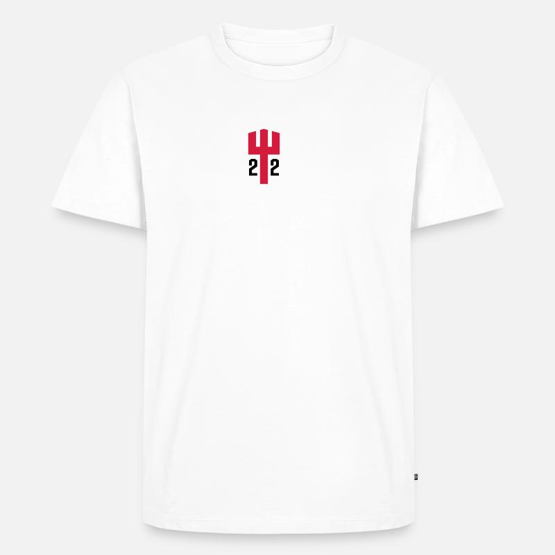 Neptun 22 - Männer Premium Bio T-Shirt - Weiß