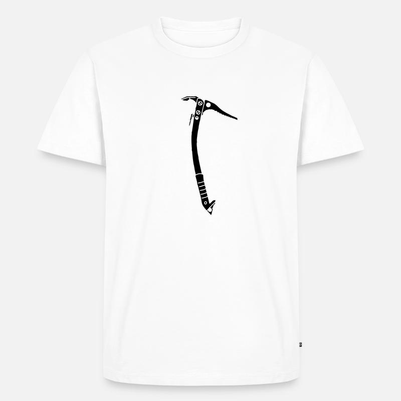 Eispickel Klettern 2 - Männer Premium Bio T-Shirt - Weiß