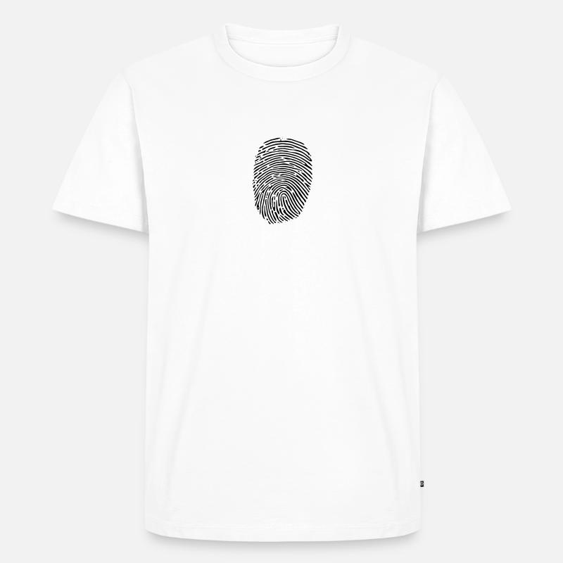 empreinte digitale - T-shirt Premium bio Homme - blanc