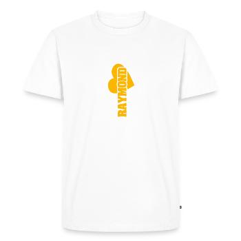Raymond d’or - T-shirt Premium bio Homme - blanc - Devant - Nico (187cm)