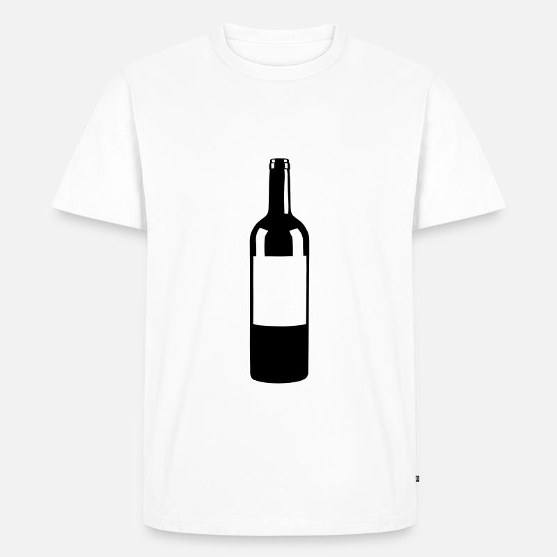 Weinfalsche - Männer Premium Bio T-Shirt - Weiß