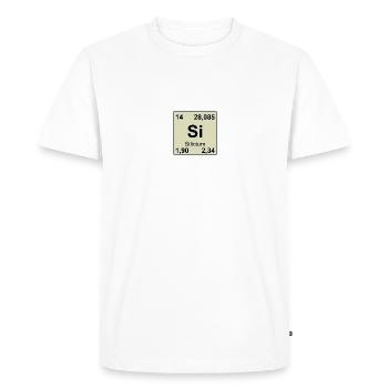 14 Silcium - T-shirt Premium bio Homme - blanc - Devant - Nico (187cm)
