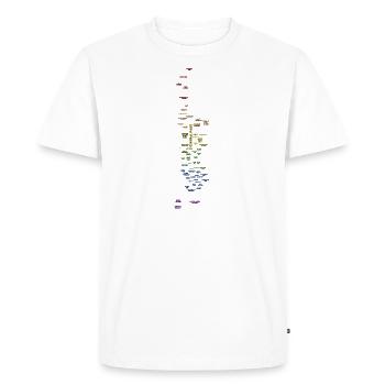 NYC Manhattan Pride - Men's Premium Organic T-Shirt - white - Front - Nico (187cm)