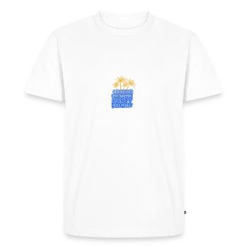 Cadeau pour l’Équateur - T-shirt Premium bio Homme - blanc - Devant - Nico (187cm)