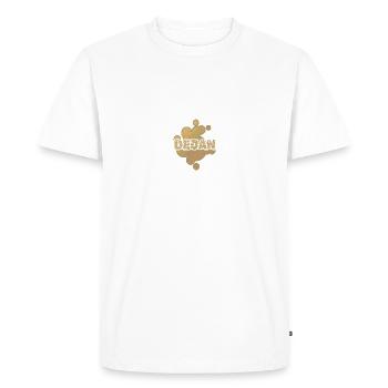 Prénom Dejan - T-shirt Premium bio Homme - blanc - Devant - Nico (187cm)