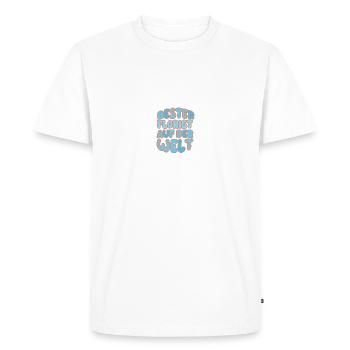 Fleuriste - T-shirt Premium bio Homme - blanc - Devant - Nico (187cm)