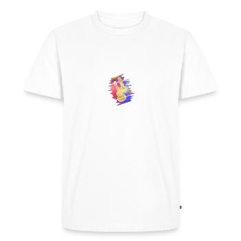 Cadeau pour Cédric - T-shirt Premium bio Homme - blanc - Devant - Nico (187cm)