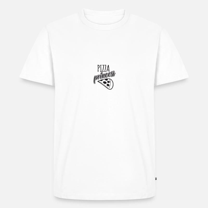 Pizza Princess - Männer Premium Bio T-Shirt - Weiß