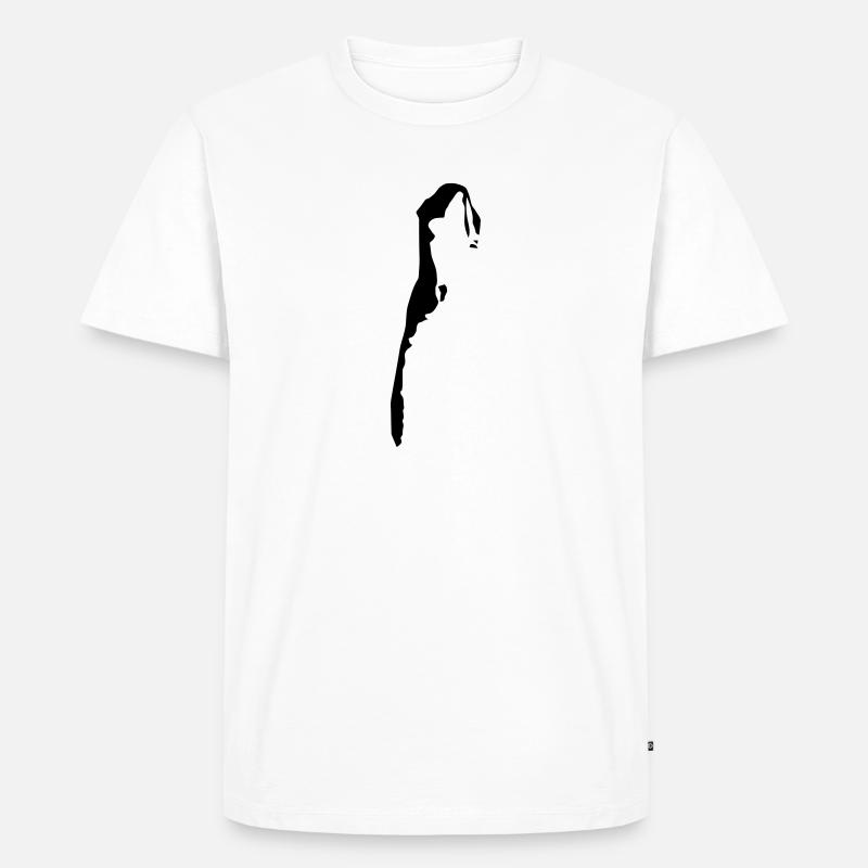 hiddensee2 - Männer Premium Bio T-Shirt - Weiß