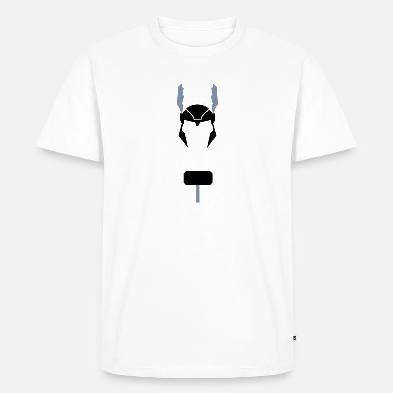 Thor - Männer Premium Bio T-Shirt - Weiß
