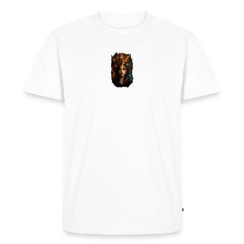 Chaos in the head. Fire in the heart. - Men's Premium Organic T-Shirt - white - Front - Nico (187cm)