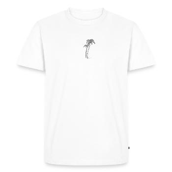 Palmiers à noix de coco - T-shirt Premium bio Homme - blanc - Devant - Nico (187cm)