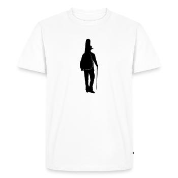 Randonnée Guitare Harmonique Randonnée Guitare Acoustique - T-shirt Premium bio Homme - blanc - Devant - Nico (187cm)