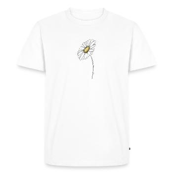 Marguerites d’été - T-shirt Premium bio Homme - blanc - Devant - Nico (187cm)