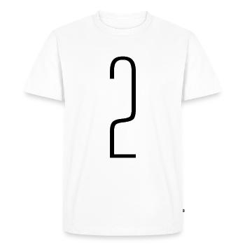 2 - T-shirt Premium bio Homme - blanc - Devant - Nico (187cm)