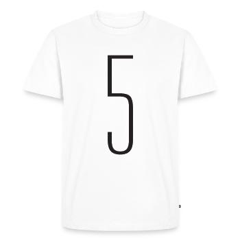 5 - T-shirt Premium bio Homme - blanc - Devant - Nico (187cm)