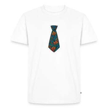 Attacher - T-shirt Premium bio Homme - blanc - Devant - Nico (187cm)