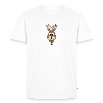 Renne - T-shirt Premium bio Homme - blanc - Devant - Nico (187cm)