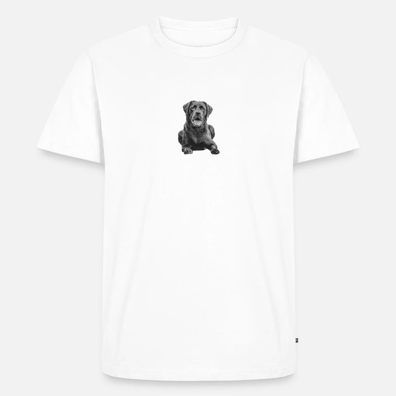 Labrador - Männer Premium Bio T-Shirt - Weiß