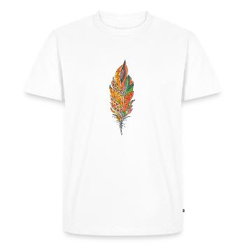 Plume - T-shirt Premium bio Homme - blanc - Devant - Nico (187cm)