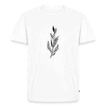 Rameau d’olivier - T-shirt Premium bio Homme - blanc - Devant - Nico (187cm)