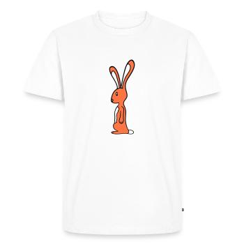 Lapin Lapin Lapin Se Tient Mignon Petit Animal - T-shirt Premium bio Homme - blanc - Devant - Nico (187cm)