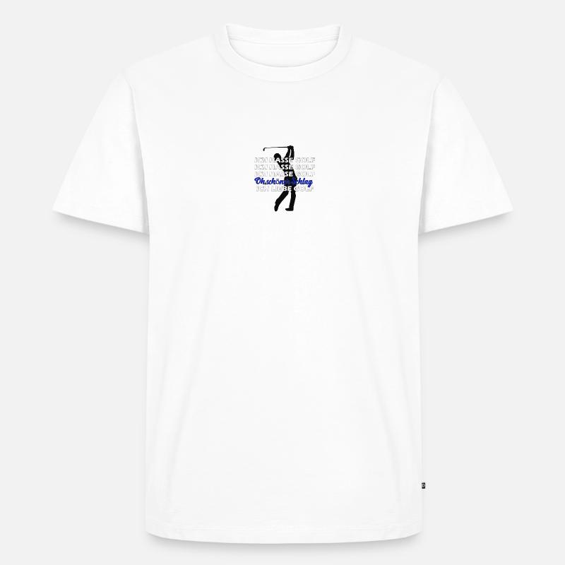 Golf - Männer Premium Bio T-Shirt - Weiß