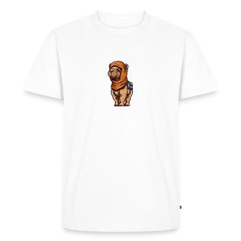 Kamelopy - T-shirt Premium bio Homme - blanc - Devant - Nico (187cm)