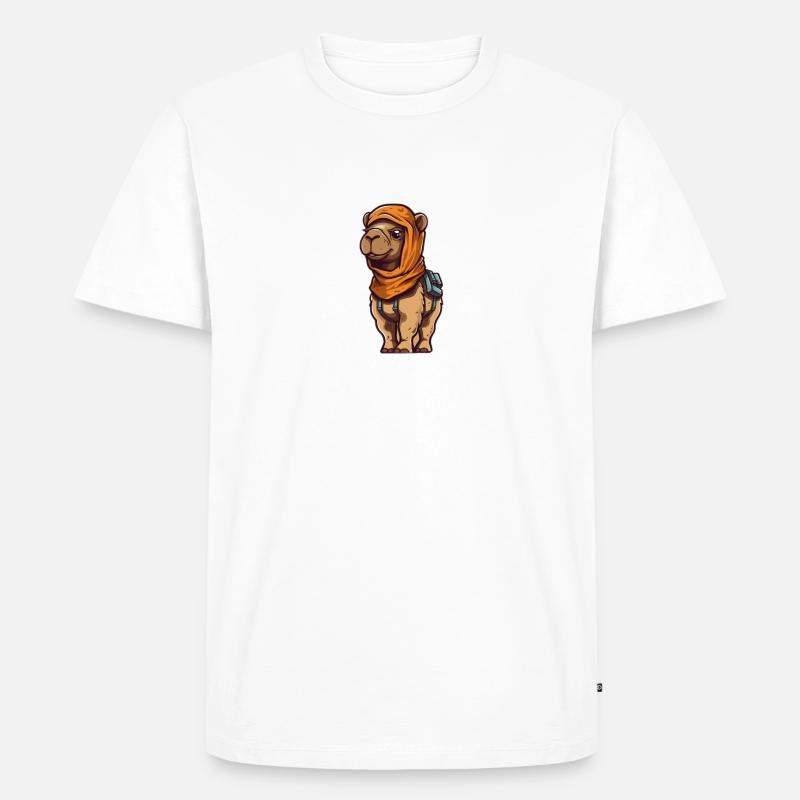 kamelopie - Männer Premium Bio T-Shirt - Weiß