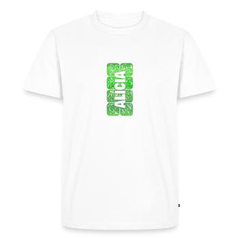 Fille pour Alicia Prénom Nom de jeune fille - T-shirt Premium bio Homme - blanc - Devant - Nico (187cm)