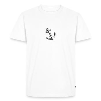 Ancre - T-shirt Premium bio Homme - blanc - Devant - Nico (187cm)