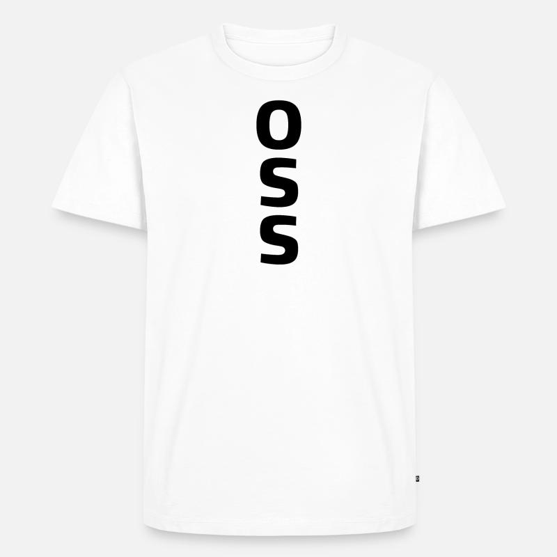 OSS - Karate Geschenkidee - Männer Premium Bio T-Shirt - Weiß