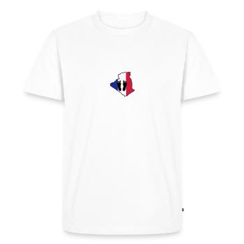 Algérie française pieds noirs - T-shirt Premium bio Homme - blanc - Devant - Nico (187cm)