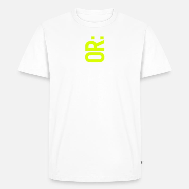 PROFESSOR: (oder ich!) - Männer Premium Bio T-Shirt - Weiß