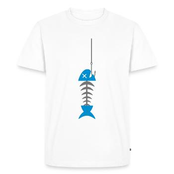 Poissons poissons des pêcheurs de poissons crâne s - T-shirt Premium bio Homme - blanc - Devant - Nico (187cm)