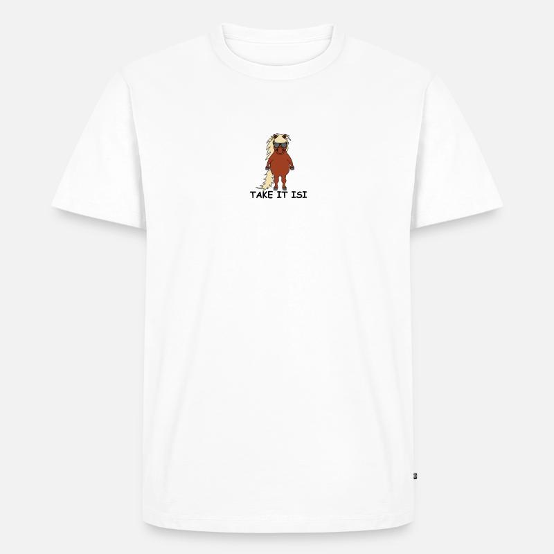 take it isi - Männer Premium Bio T-Shirt - Weiß