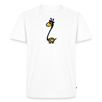 Funny giraffe - Men's Premium Organic T-Shirt - white - Front - Nico (187cm)