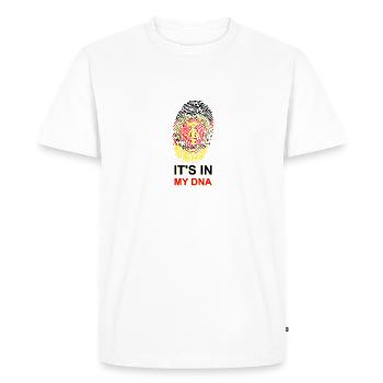 ADN de la RDA - T-shirt Premium bio Homme - blanc - Devant - Nico (187cm)