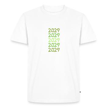 2029 - T-shirt Premium bio Homme - blanc - Devant - Nico (187cm)