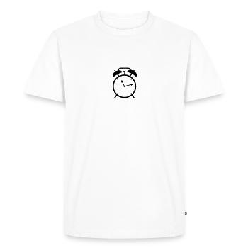 Réveil - T-shirt Premium bio Homme - blanc - Devant - Nico (187cm)