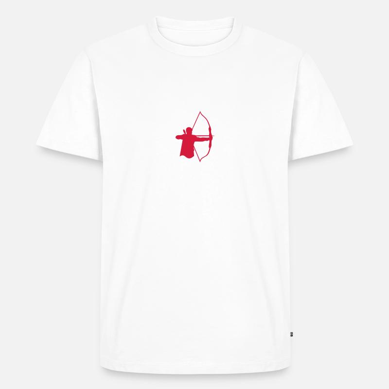 Bogenschießen Bogenschießen Logo bogenschieben6 - Männer Premium Bio T-Shirt - undefined