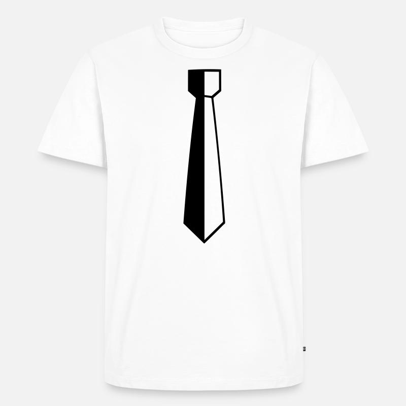 Binden - Männer Premium Bio T-Shirt - Weiß