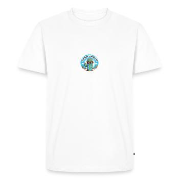 Cactus Hydrated - Men's Premium Organic T-Shirt - white - Front - Nico (187cm)